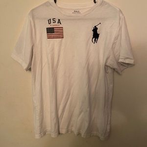 White Polo tee